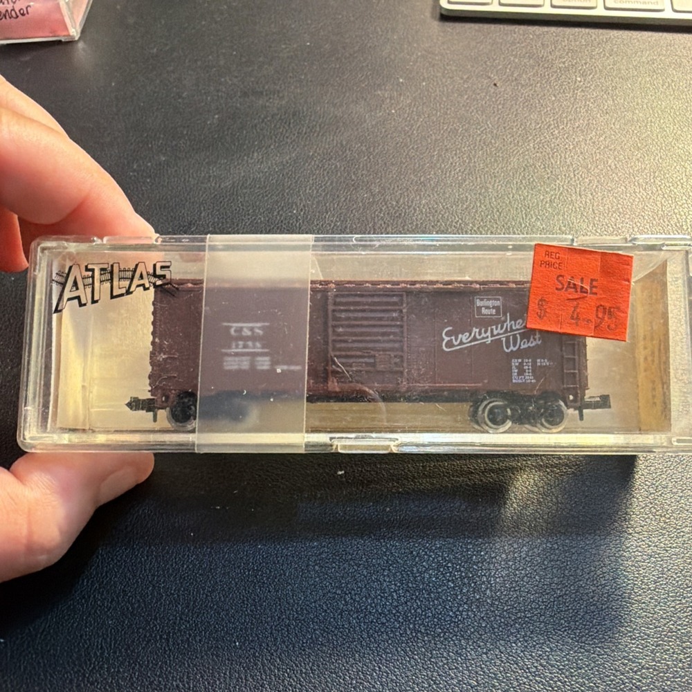 Atlas Tool Co 3434 40' Box Car N Scale C B & O